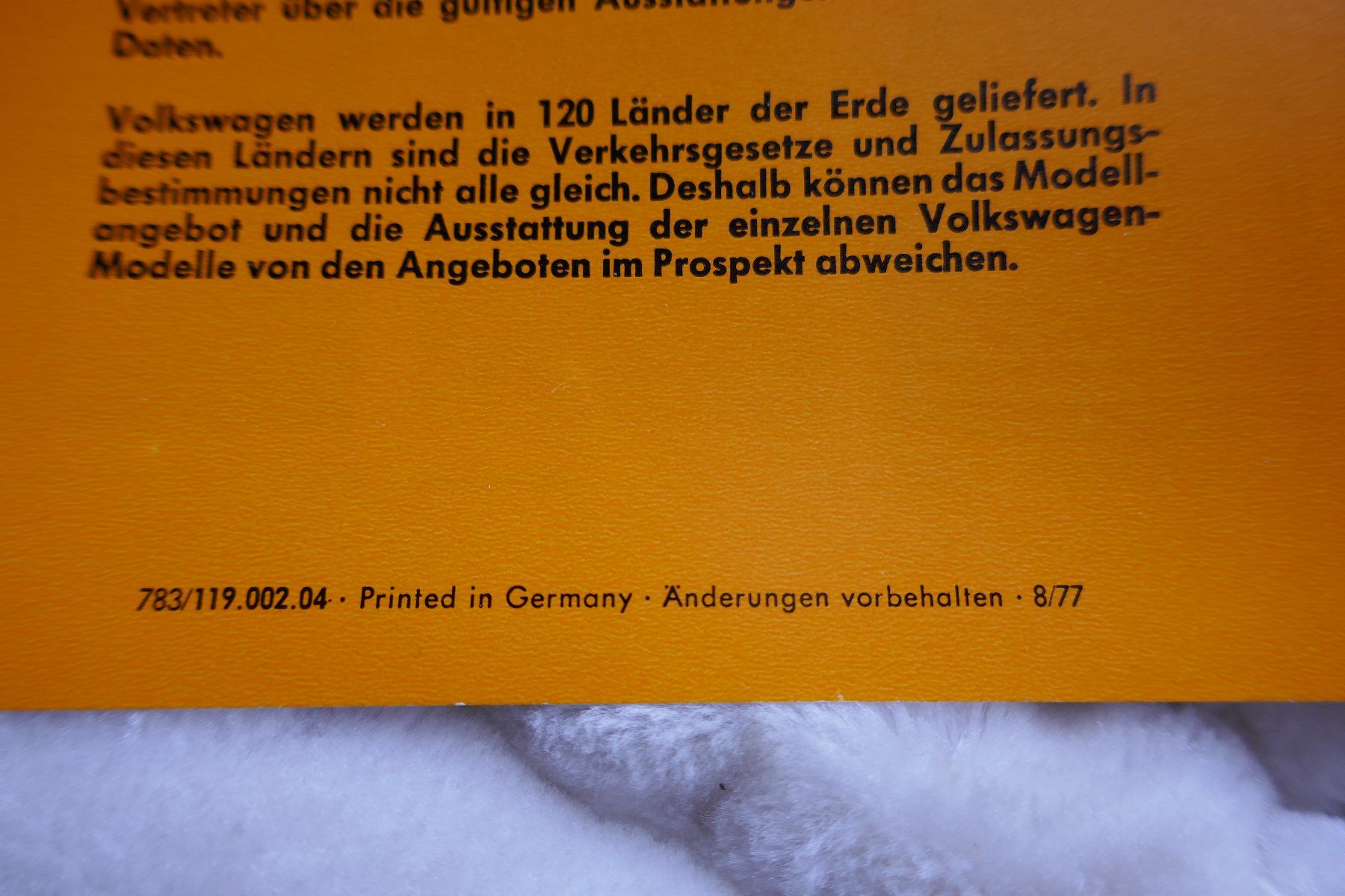 VW Documenti: VW   GTI 1977  Originalprospekt – Usato da Madiswil venduto da ML911 7