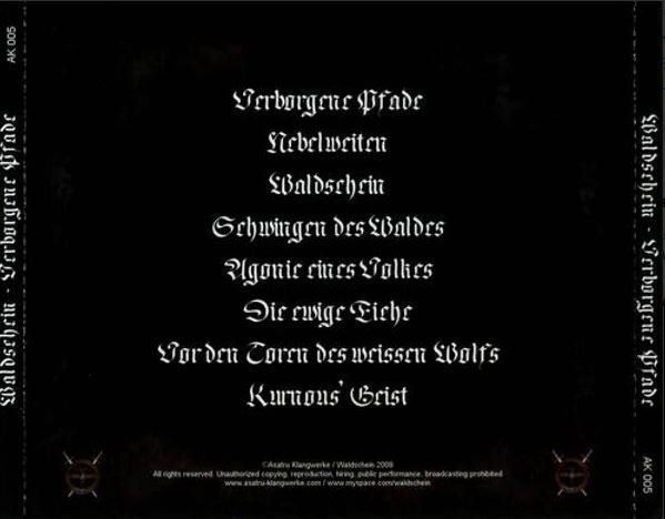 CD: Waldschein - Verborgene... – Usato da St-Cergue venduto da VeganWarrior 1