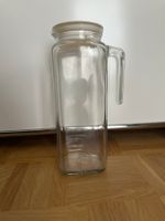 Glaskrug mit Deckel für heisse & kalte Getränke