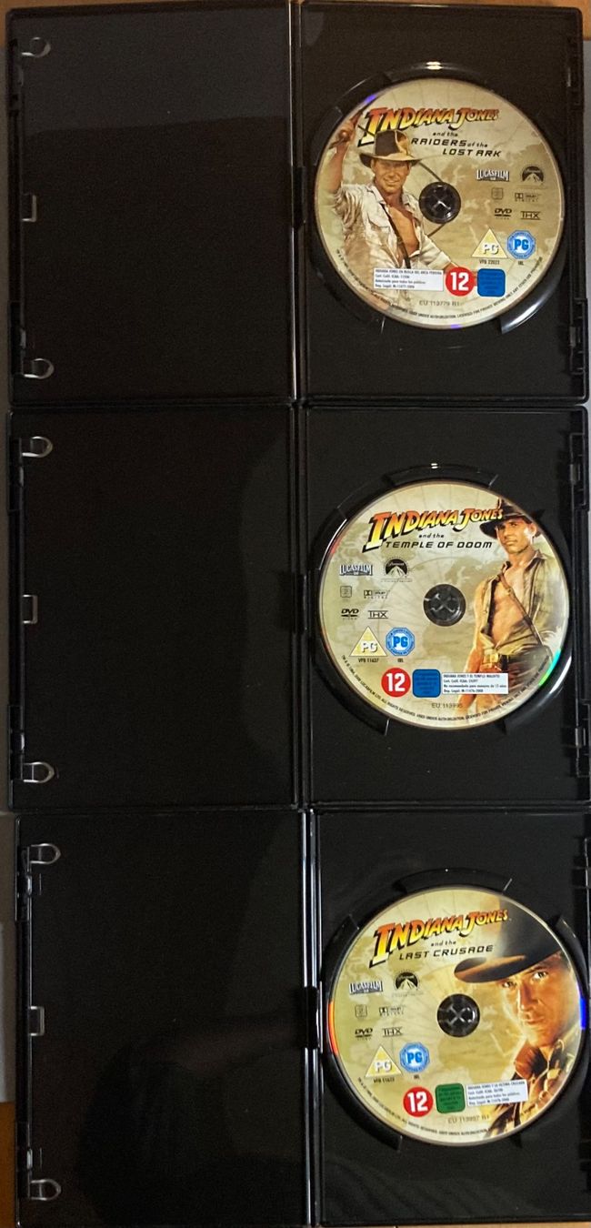 Tutti i DVDs: INDIANA JONES (LA TRILOGIE) – Usato da Poliez-Pittet venduto da Newtown-Records 5