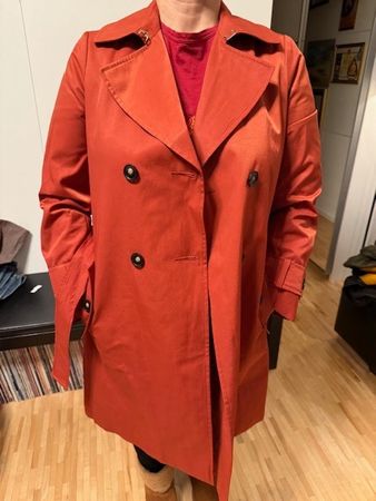 Eleganter Damen Trenchcoat Gr. M rot Etam