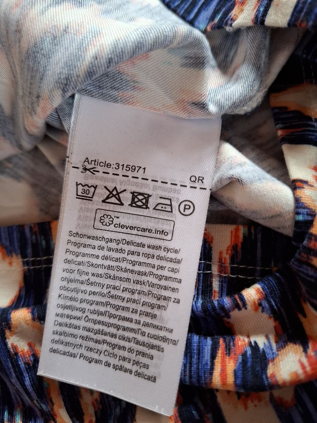 Tuniche: Damen Bluse tunika Gr L 40 42 Blau Orange trendy basic 3000 – Usato da Vinelz venduto da sonnenmond77 7