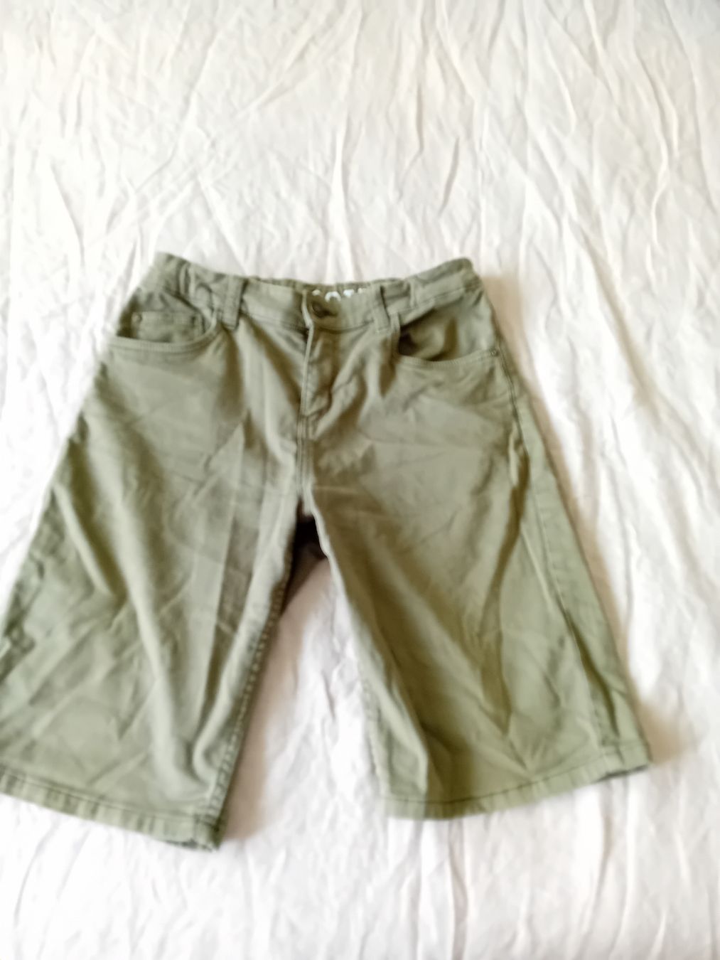 Pantaloni: Grüne Cargoshorts, Größe 170 – Usato da Romanshorn venduto da milenva