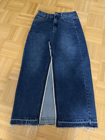 Jeansrock lang blau guter Zustand