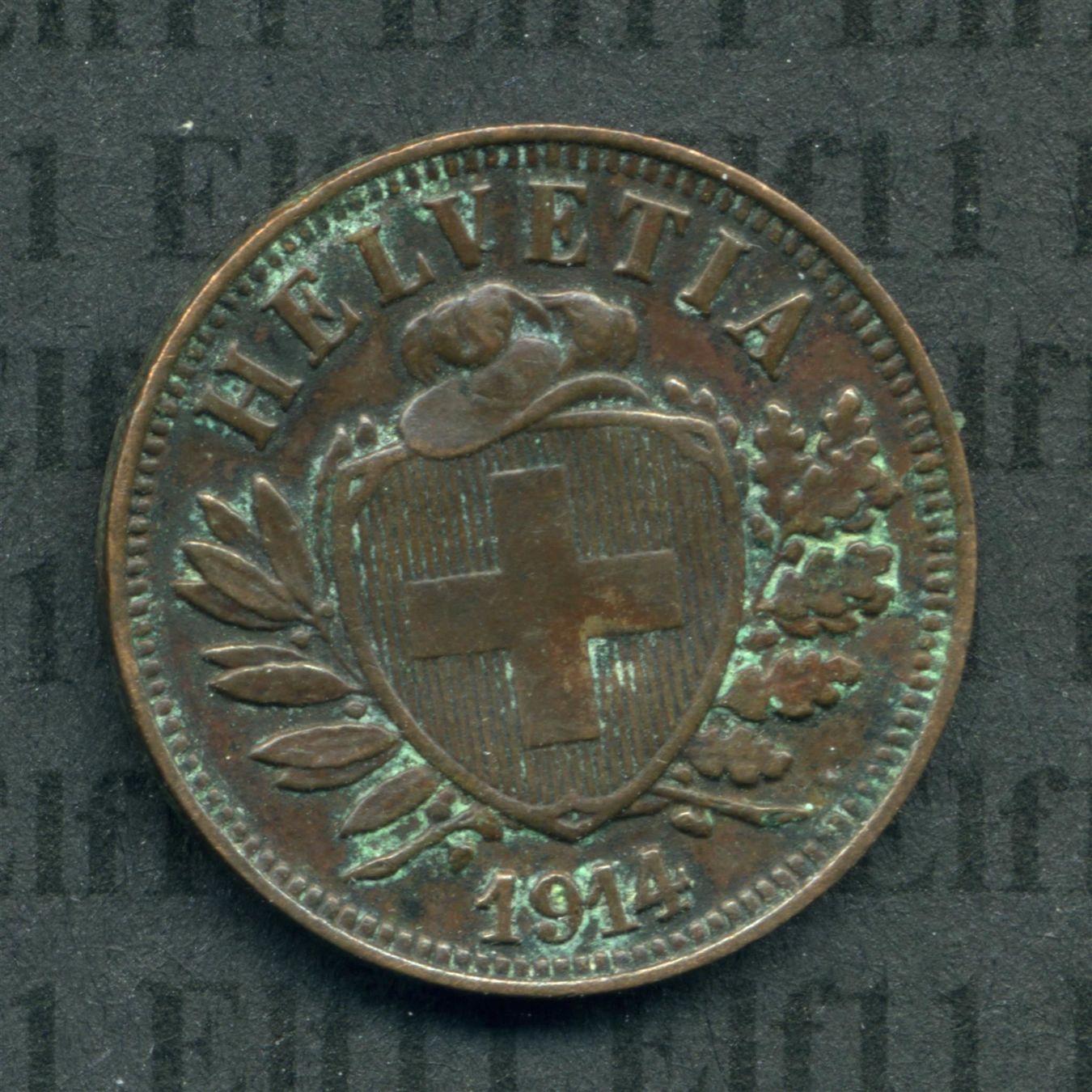 Tutti le monete: CHF___0.02 1914 ss-vz 2 Rappen – Usato da Widnau venduto da Elf11