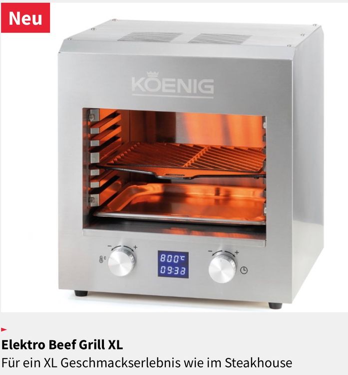Koenig Elektro Beef Grill XL Kaufen auf Ricardo