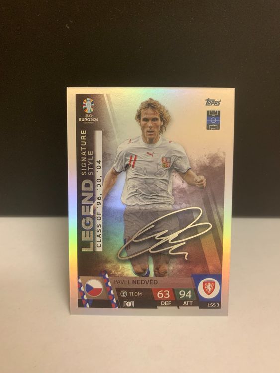 Topps Euro 2024 Pavel Nedved Legend Signature Style (Neu (gemäss ...