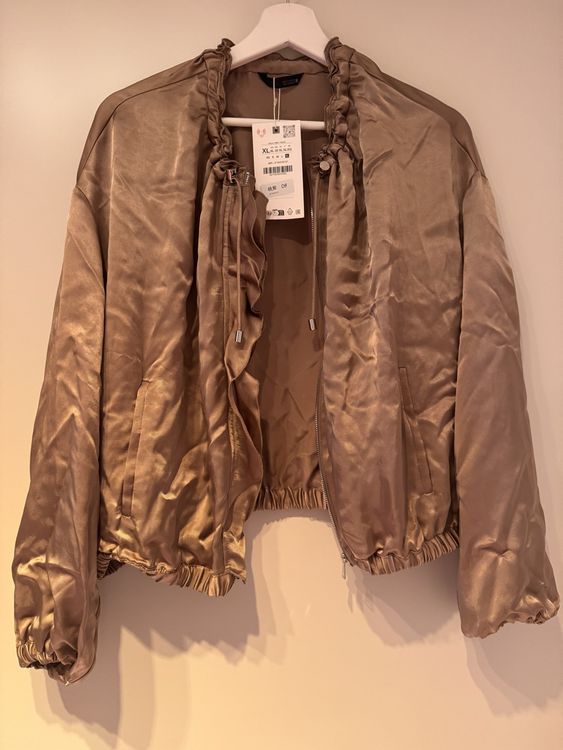 ZARA WOMAN NEU MIT ETIKETT SS25 SALE! MID-ECRU GEMISCHTER PLISSEE