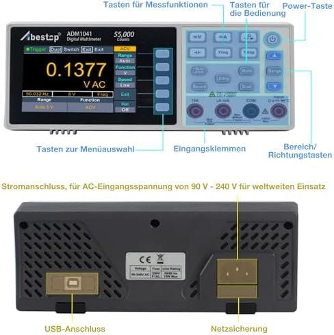 Misurare: Tisch-Digitalmultimeter True RMS 55.000 Counts Dual-Display – Nuovo e nell'imballaggio originale da Hundwil venduto da Pakethase 6