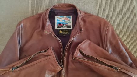 Aero Leathers Cafe Racer Braun in Grösse 40