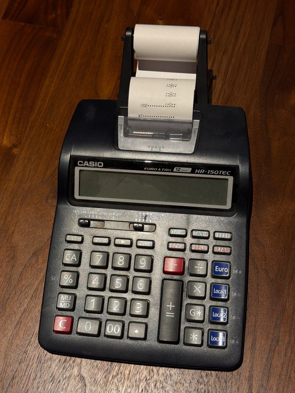 Casio Calcolatrici tascabili: Casio HR-150TEC Rechner Drucker super Zustand – Nuovo (secondo la descrizione) da Hettlingen venduto da blu_tb6z
