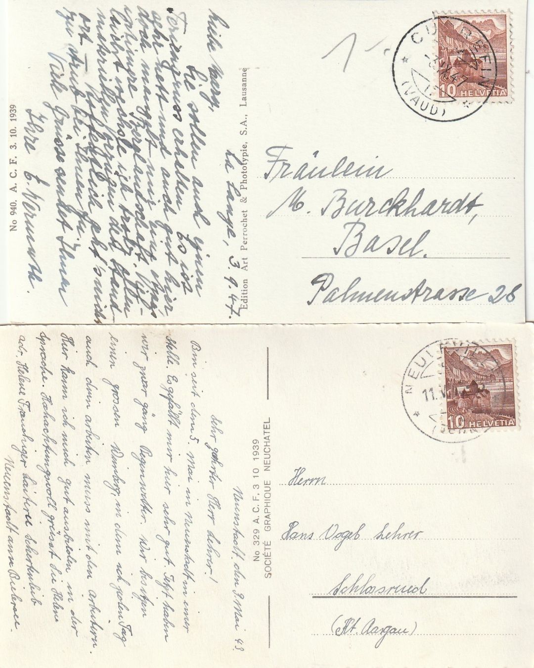 Cartes postales: 10 verschiedene ältere Schweizer Ansichtskarten – D'occasion à Rupperswil par Ema10 3