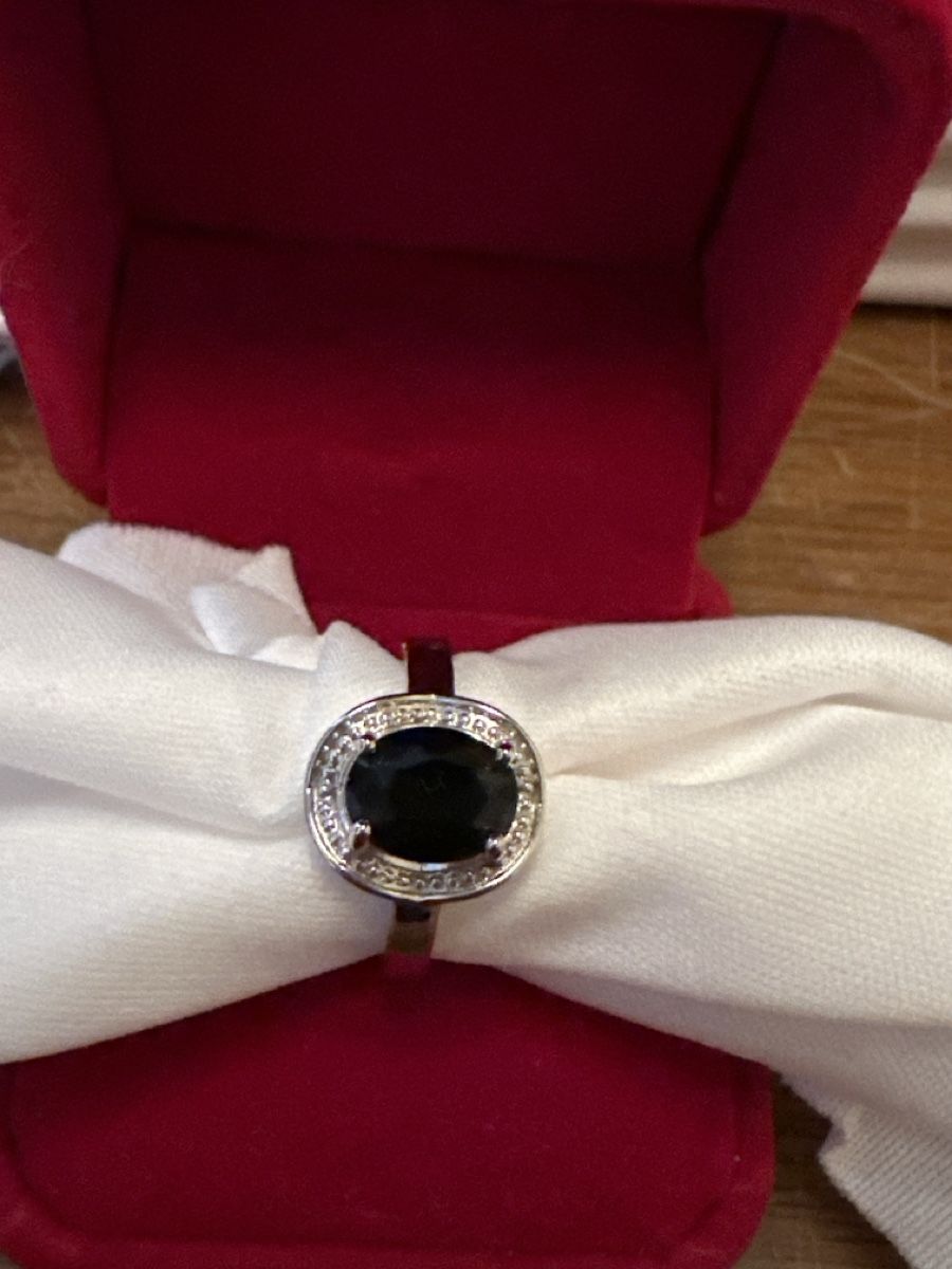 Ringe: Bague s925 obsidienne noir et  taille ajustable  – Neu (gemäss Beschreibung) aus La Chaux-de-Fonds von Meliha2008