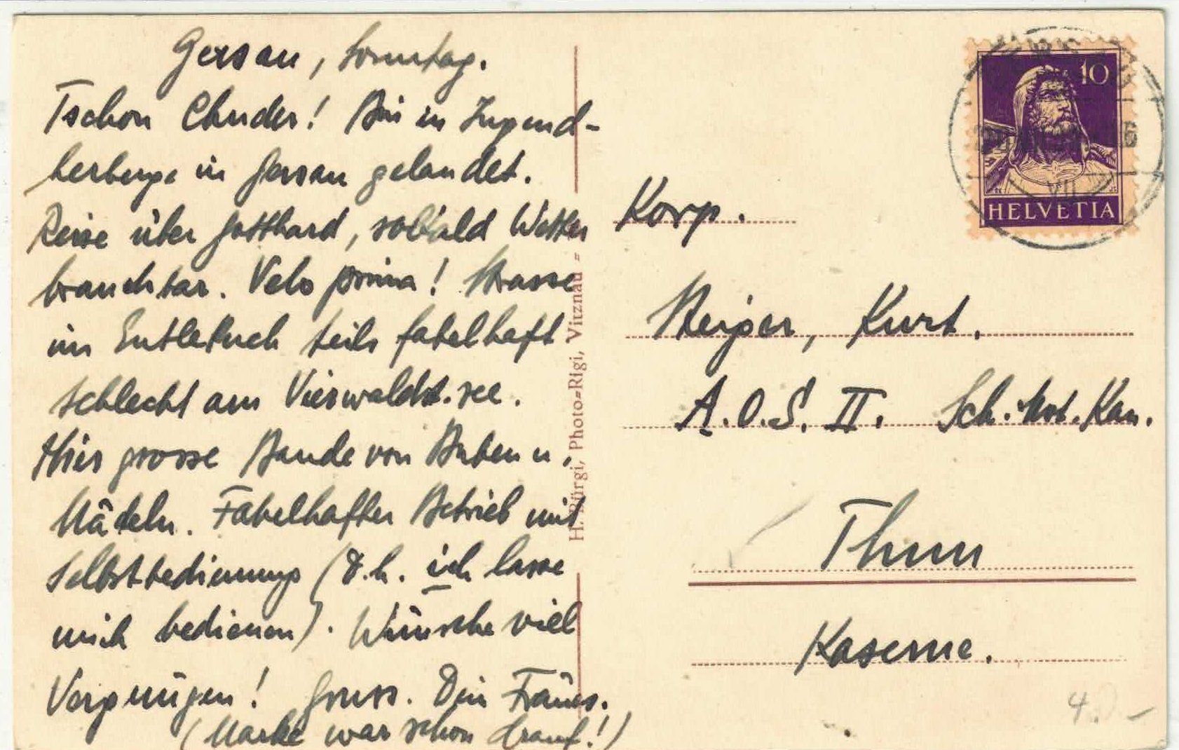 Cartes postales: Jugendferienheim Rotschuo bei Gersau – D'occasion à Ettingen par Kartenplanet 1