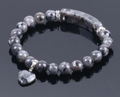 Armband mit Natursteine ( Spektrolite)