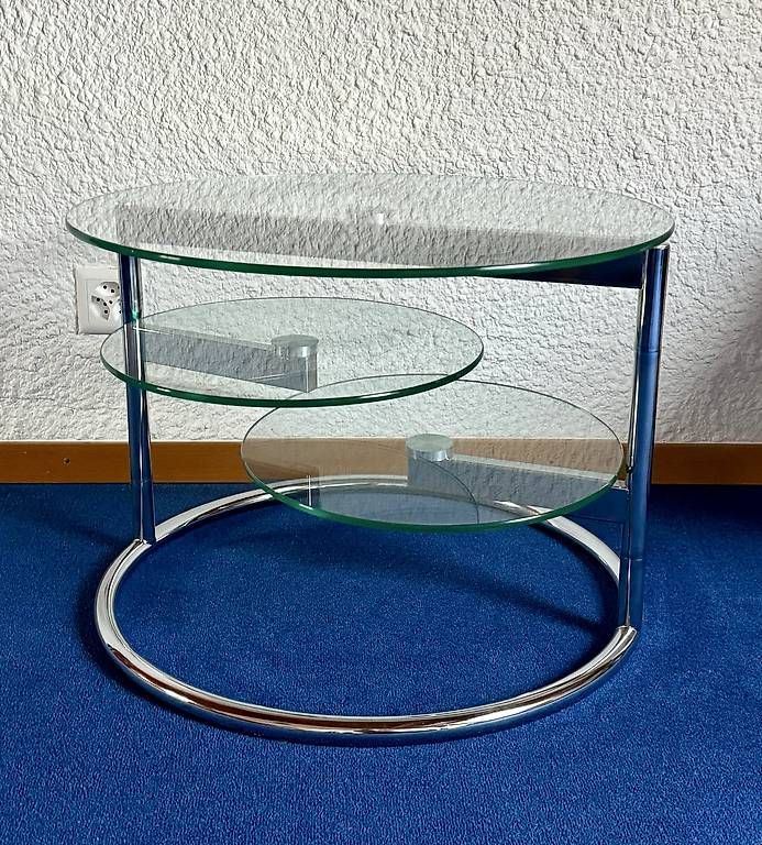 Tables: Table basse en verre et métal – D'occasion à Lausanne par huggylesbonstuyaux01