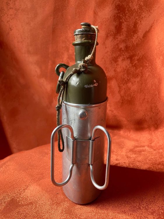 Yimai 1,2L Feldflasche Aus Alu – Mit Nylon-Trageschlaufe, Perfekt Für Wandern & Camping