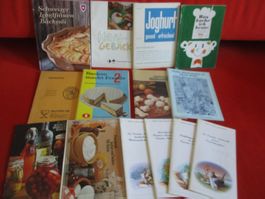 Lot 14 Kochbücher / Hefte