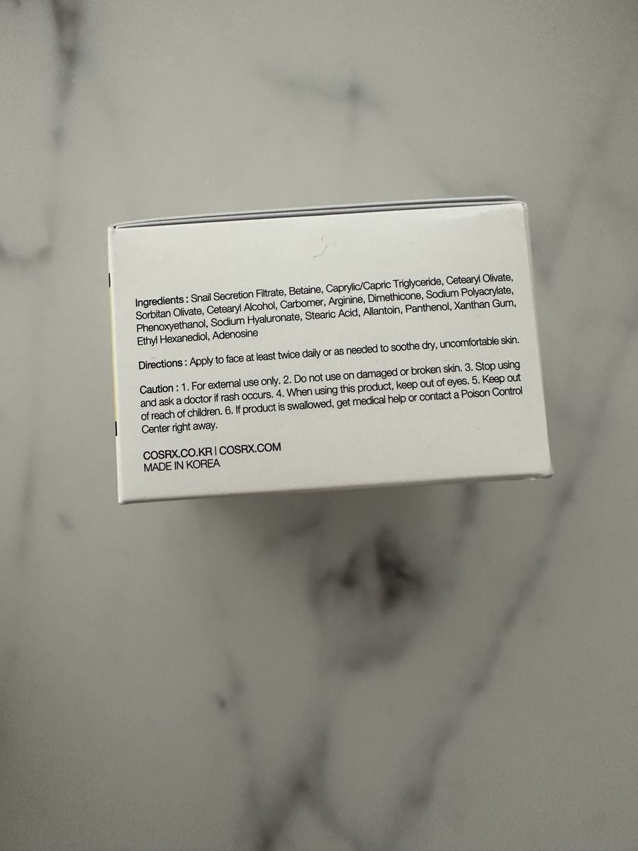 Cream Cura del viso: Cosrx advanced snail 92 all in one cream – Nuovo e nell'imballaggio originale da Courgevaux venduto da missceline5 1