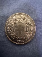 20 Franken Goldvreneli 1914 – aussergewöhnlich schön
