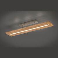 LED Deckenleuchte, Holz, 100 cm x 20 cm
