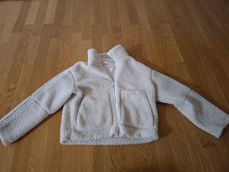 H&M Fleecejacke Teddyjacke weiss Grösse 146 