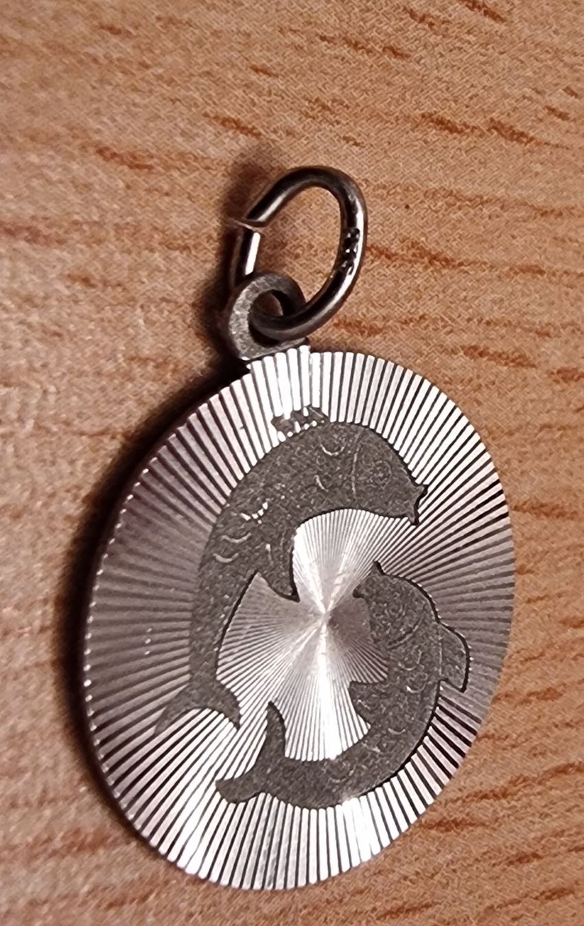 Ciondoli: Silber 835 Sternzeichen (Fische) Anhänger – Usato da Bern venduto da chuderluri01
