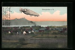 Hemigkofen, Zeppelin überquert den Ort