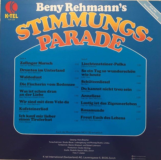 Vinyles: 4x LP’s Beny Rehmann – D'occasion à Grüningen par azulmarron 2