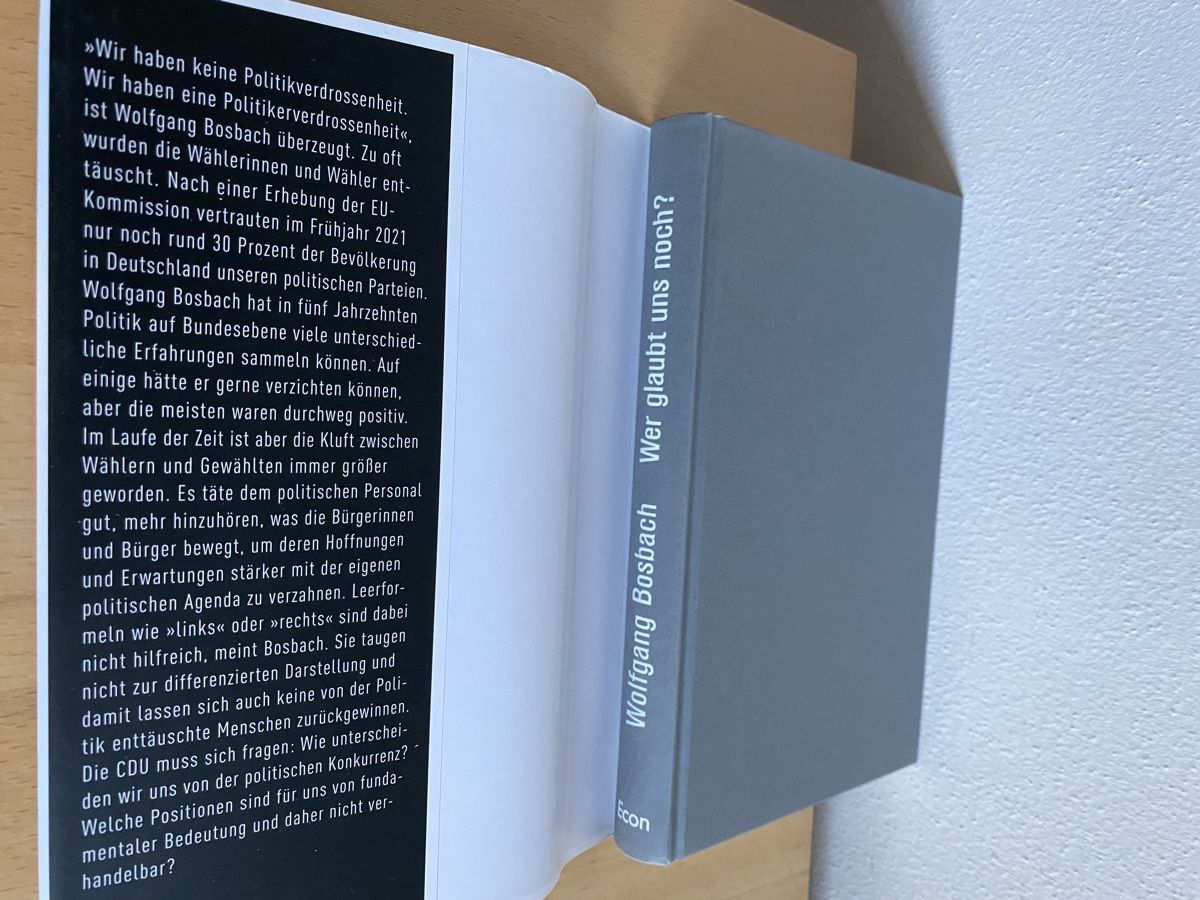 Libri: Wer glaubt uns noch? - Wolfgang Bosbach – Usato da Schwarzenburg venduto da Michellu 4
