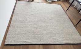 Handmade Umea Wool Rug - Beige/Black - 250x250cm