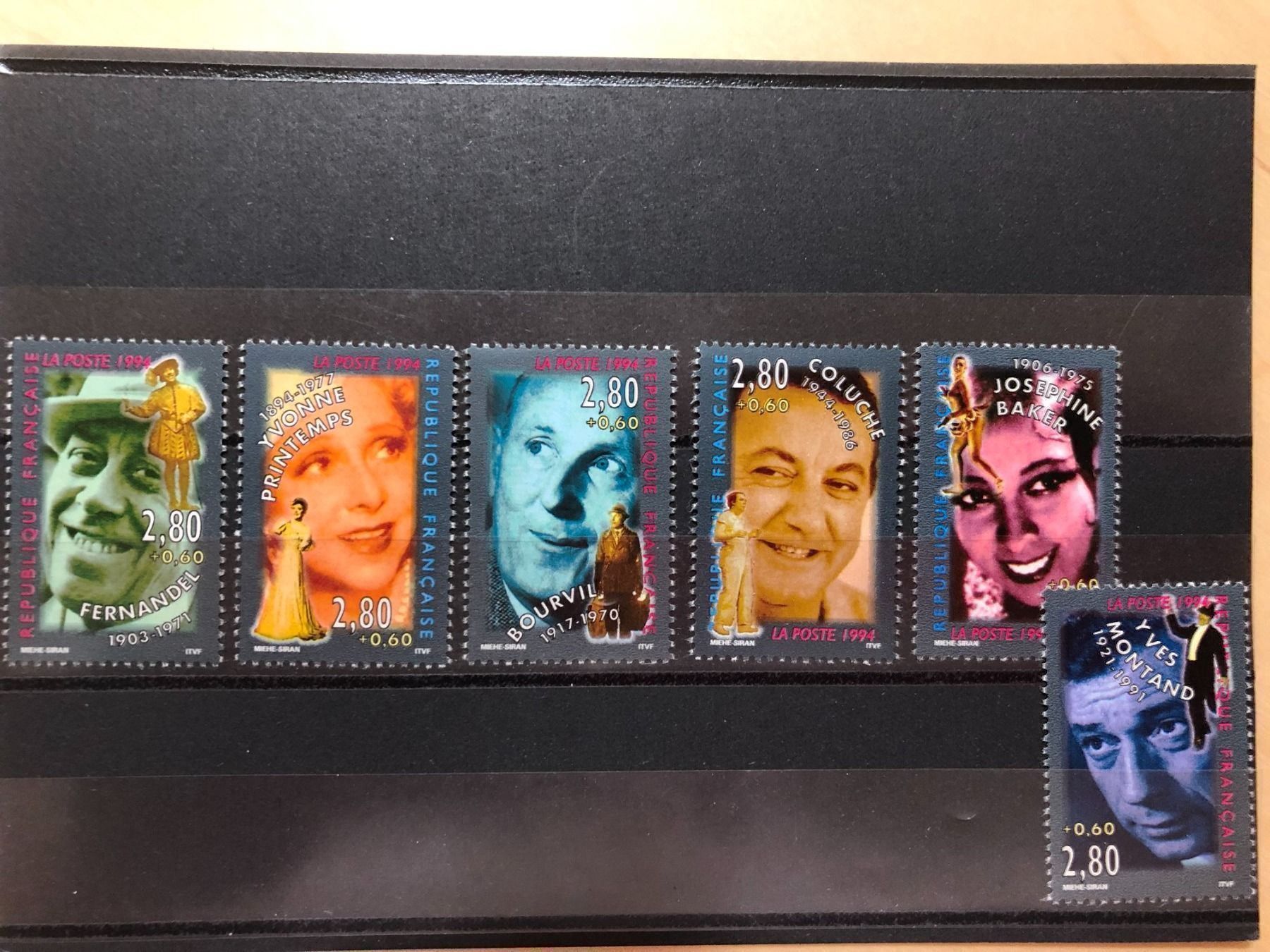Alle Briefmarken: Série complète célébrités 1994 – Neu und originalverpackt aus Lausanne von ffhoud