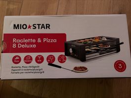 Mio Star Raclette und Pizza 8 Deluxe Grill neu