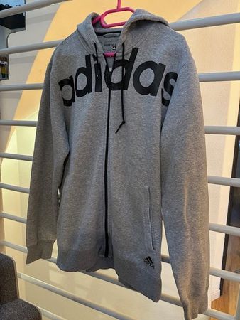 Adidas Hoodie Sport Essential Grau, Grösse L