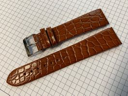 20mm Uhrenarmband Leder braun, Bandanstoss rund! Bilder