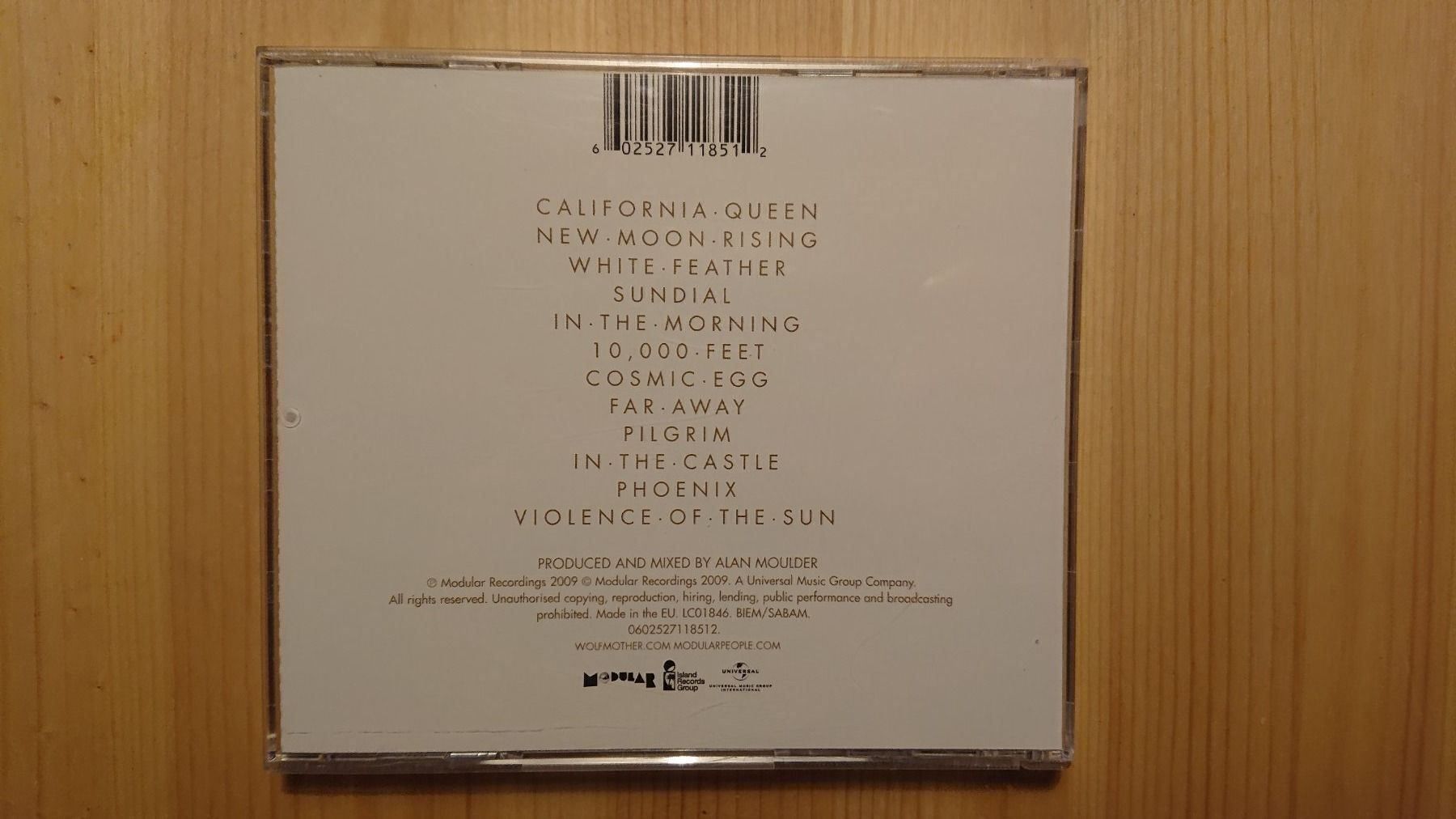 CD: Wolfmother - Cosmic Egg - CD – Usato da Bönigen venduto da Mis1513 2