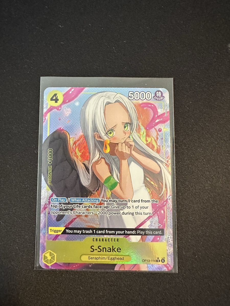 Bandai Carte collezionabili: One Piece S-Snake OP13-114 ENG – Nuovo (secondo la descrizione) da Grafenried venduto da CapyCardClub