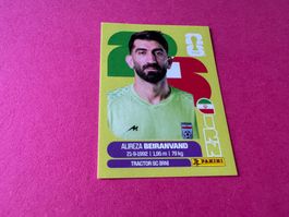 Panini Fussball WM 2026 Sticker Alireza Beiranvand IRN 2