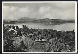 Oberwil am Zugersee, Ortsansicht mit See