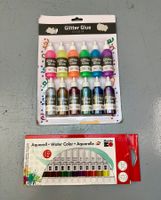 AQUARELL & GLITTERFARBEN AB 1.-!!!