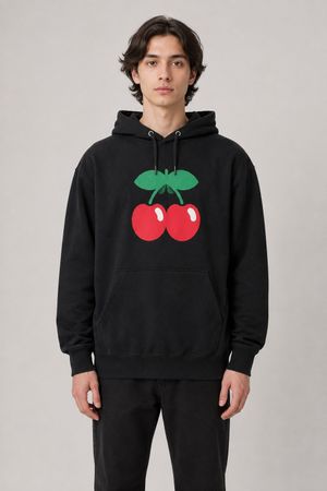 Pacha Ibiza Hoodie Grösse L Schwarz – Cherry Logo – neu
