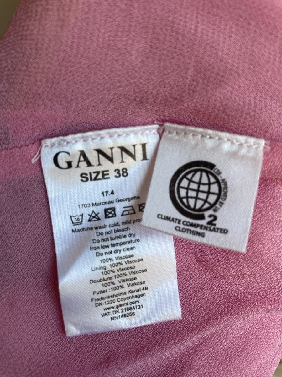 Ganni Vestiti: Robe Ganni fleurs rose   – Usato da Martigny venduto da Lea_lucci 3