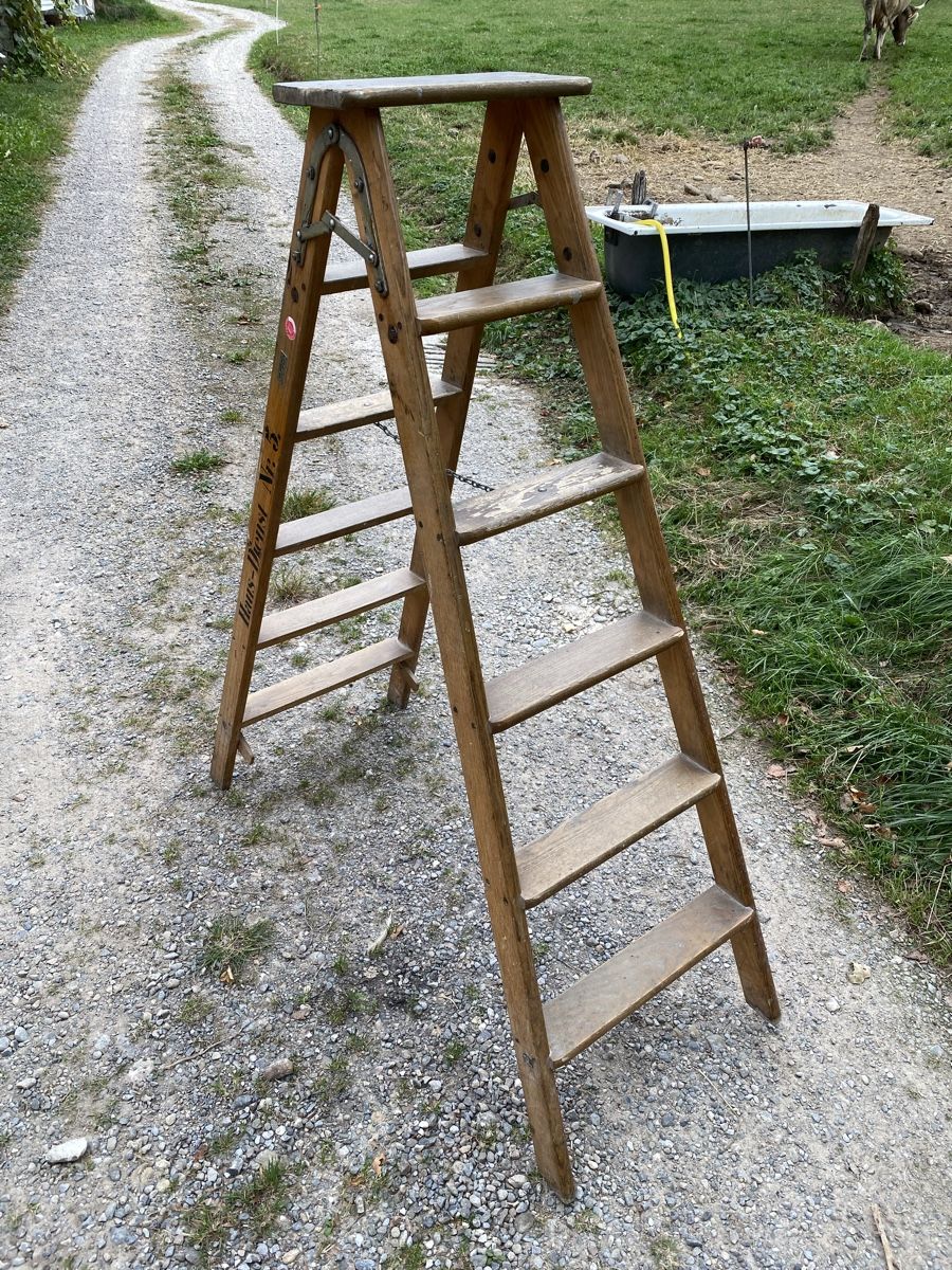 Leitern: Bockleiter Holzleiter Deko – Gebraucht aus Rüti ZH von Muck99