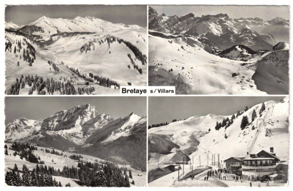 Cartoline postali: Villars - 4 Bild AK – Usato da Binningen venduto da Mountainrider