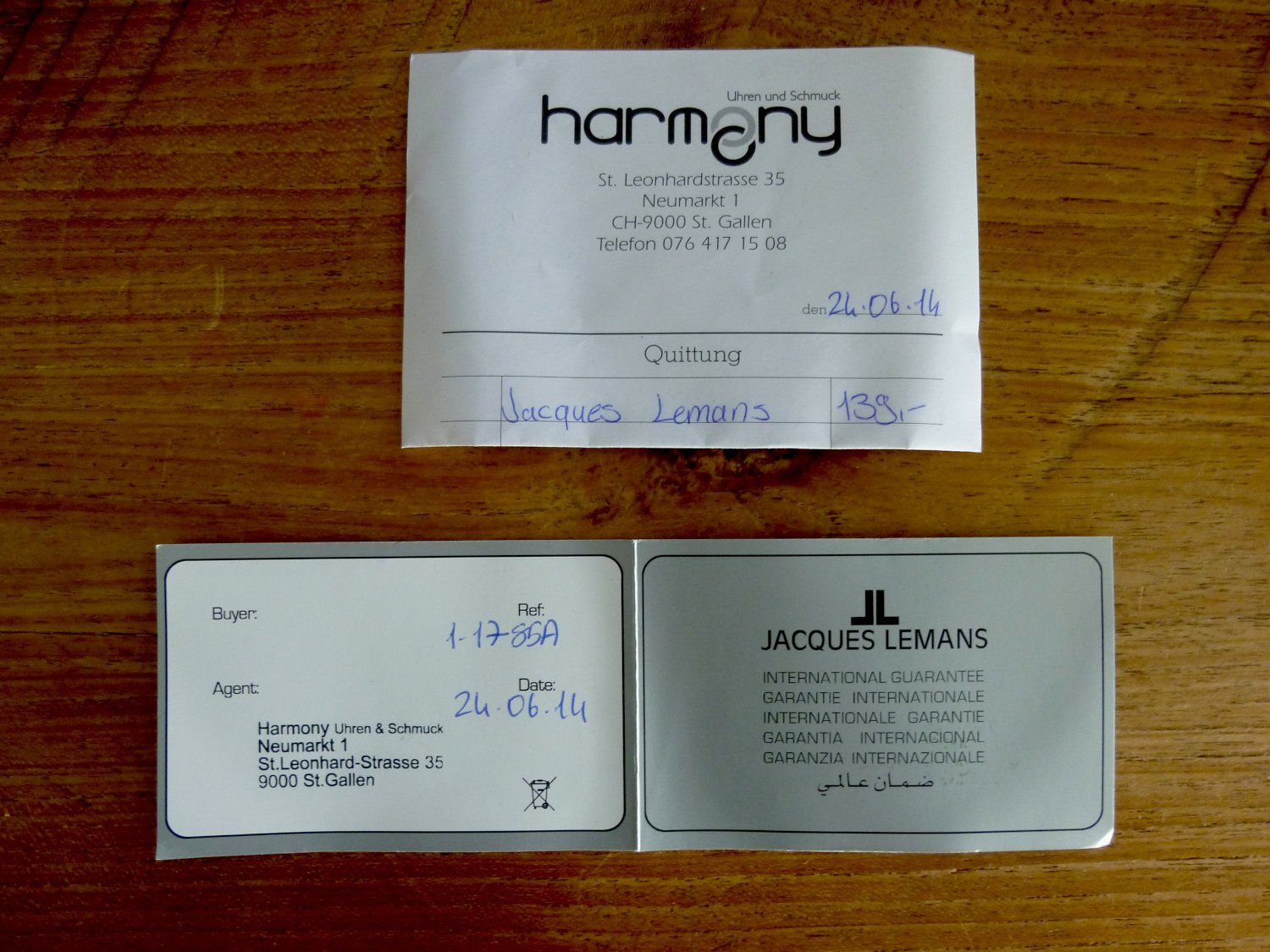 Jacques Lemans Uhren: Herren Armbanduhr Quarz Jacques Lemans – Gebraucht aus Appenzell Meister. von Lignum 3