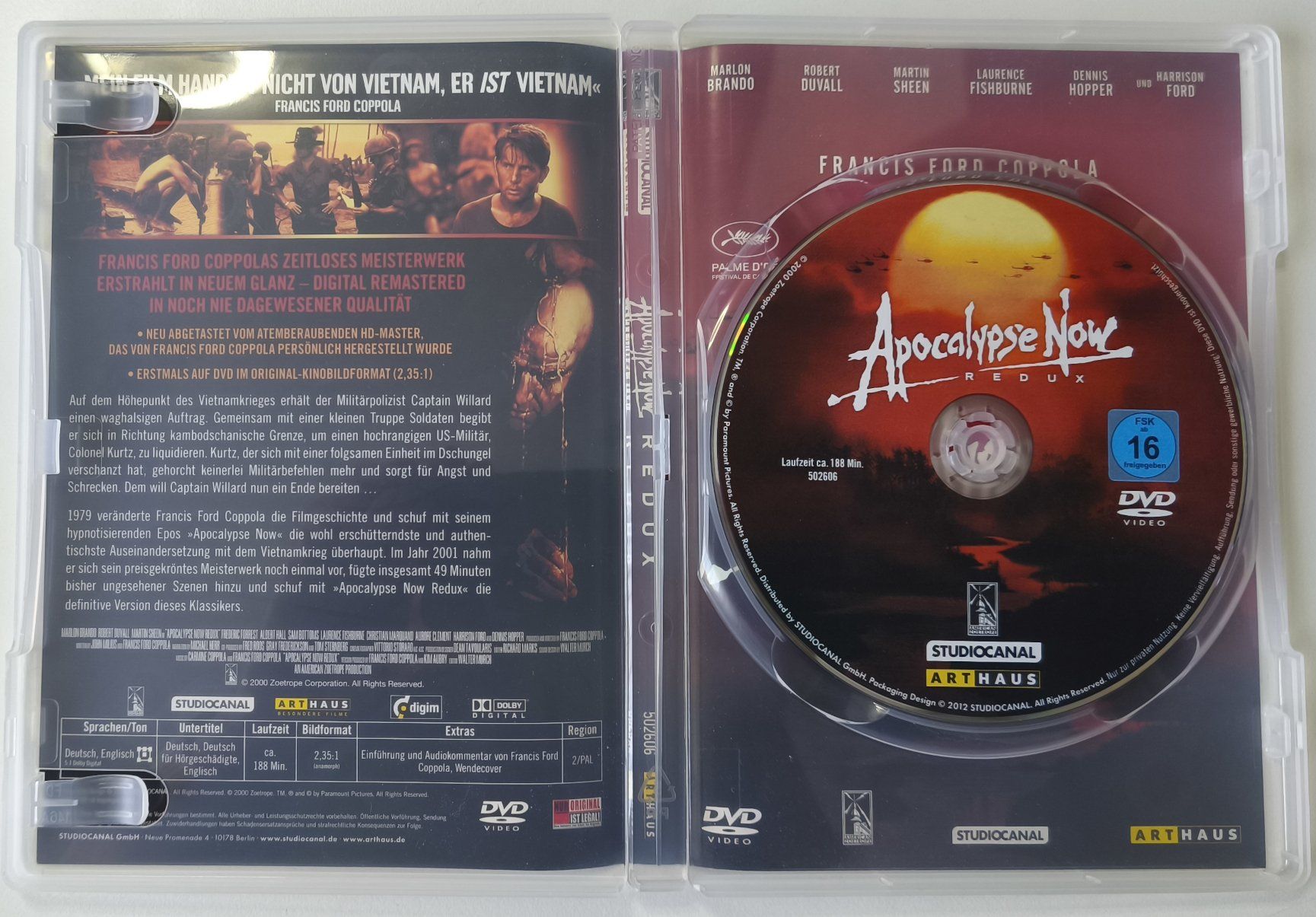 Alle DVDs: DVD: Apocalypse Now REDUX - 1979 – Gebraucht aus Hagendorn von Thom.74 2
