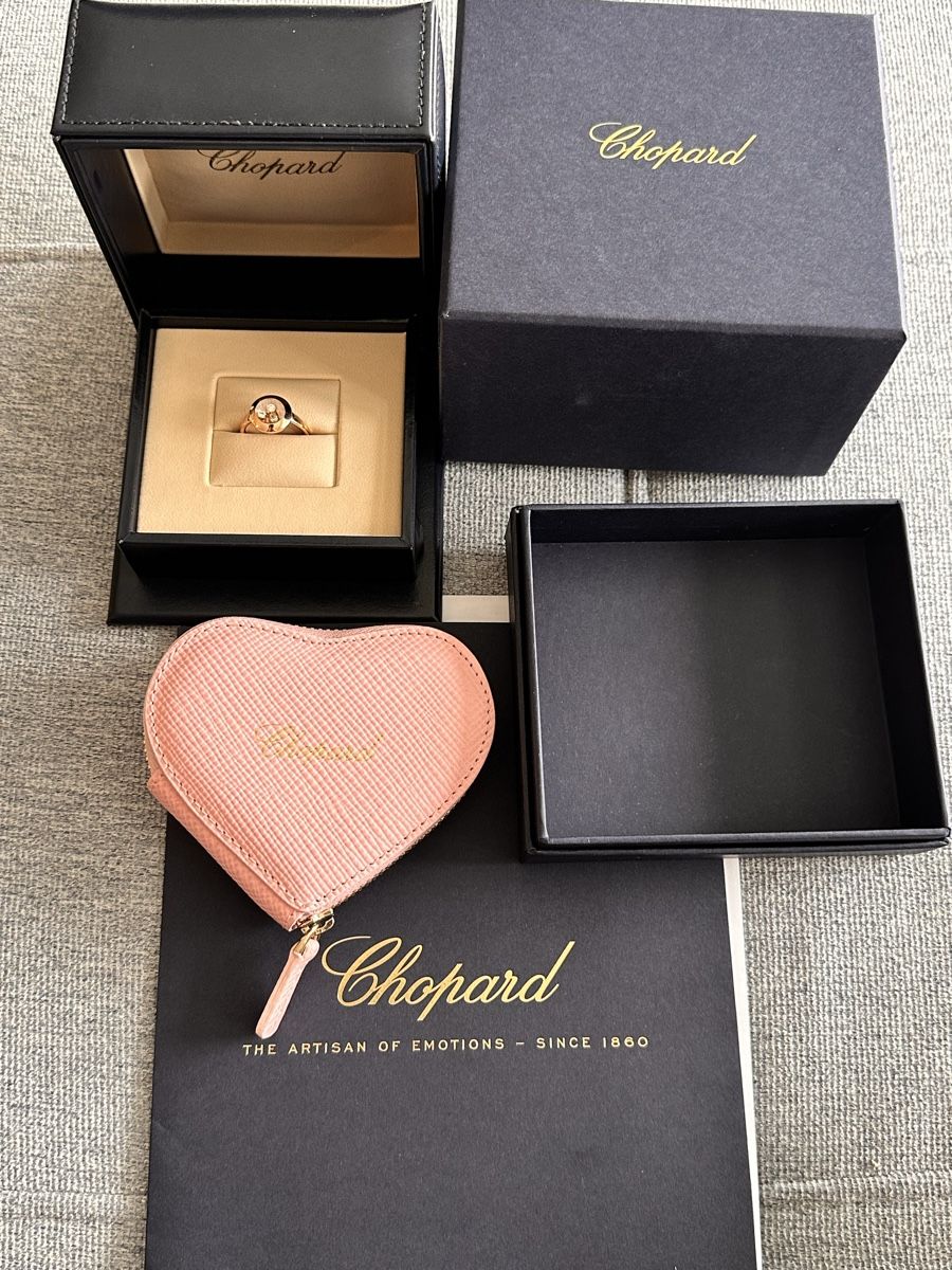 Chopard Ringe: Chopard Happy Diamonds Ring 18K Rose Gold | Full Set – Neu (gemäss Beschreibung) aus Zürich von ann_m2vs 3