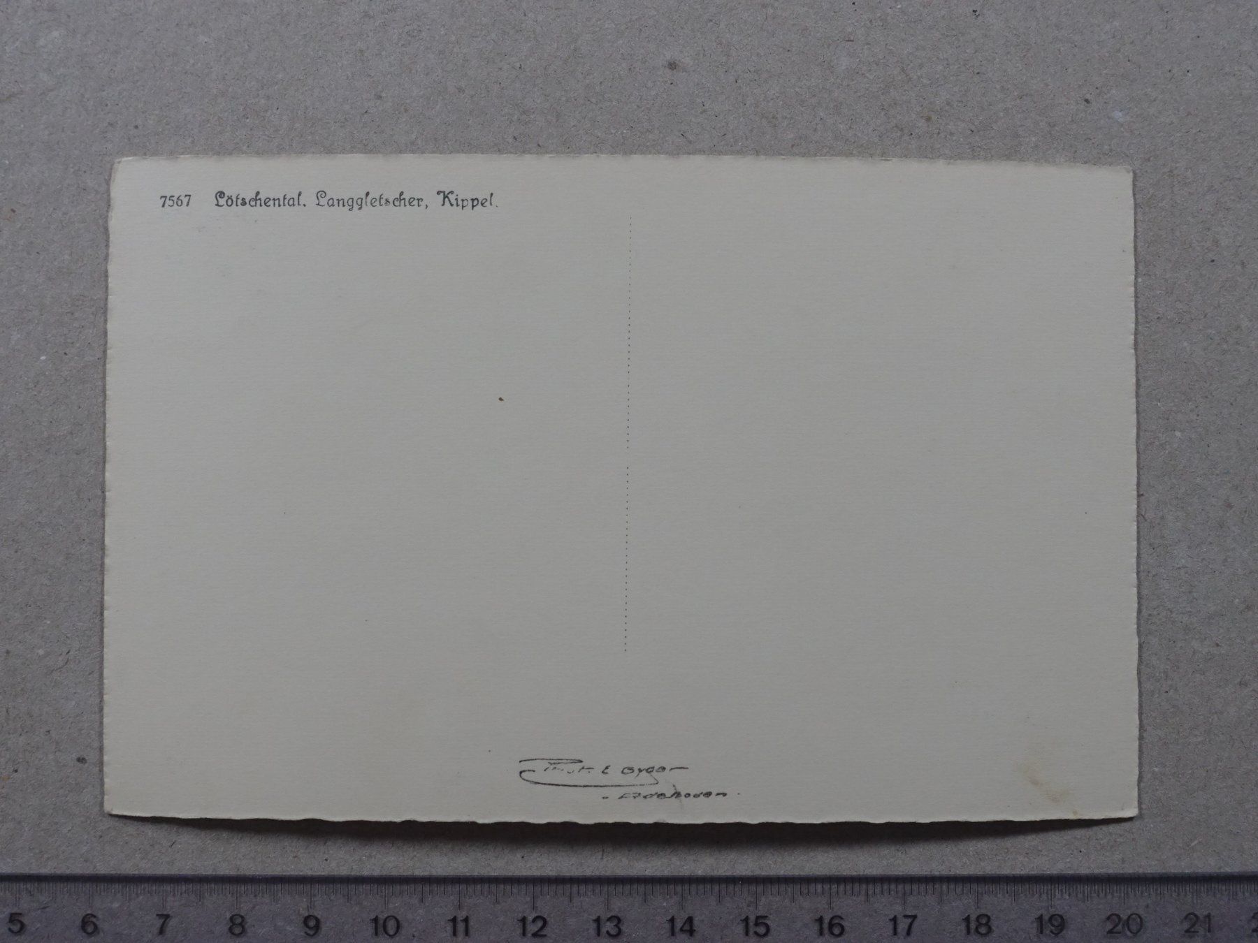 Cartoline postali: Lötschental, Langgletscher, Kippel – Usato da Lenzburg venduto da fh1 1