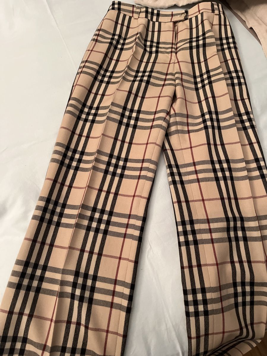 Burberry Pantaloni: VINTAGE pattern Burberry woollen trousers – Usato da Rüschlikon venduto da ant_5v7g 2