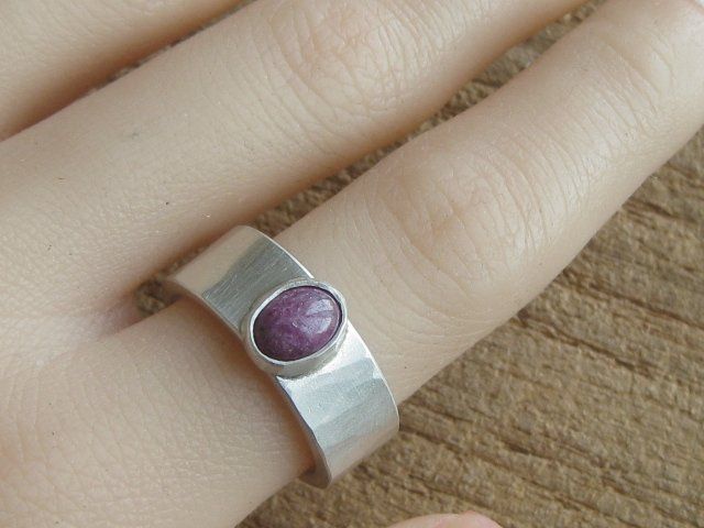 Anelli: breiter Ring Silber 999 Einzelstück Rubin opak Gr. 60 – Nuovo (secondo la descrizione) da Ermatingen venduto da Decovin 2